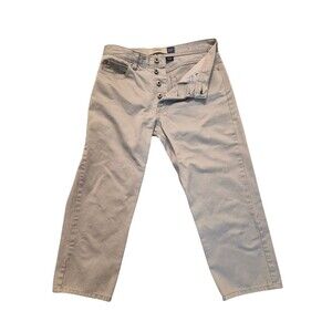VTG Gap Size 6 Capri Button Fly Pants Tan Neutral Minimalist Spears Bella Swan